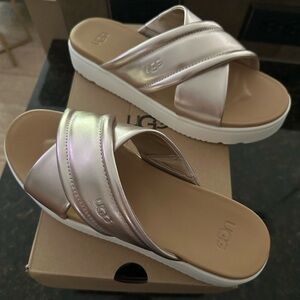 UGG w Zayne crossband sandles in rosegold